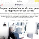 2022-04-25 Les Echos Indexia embauche localement pour se rapprocher des clients